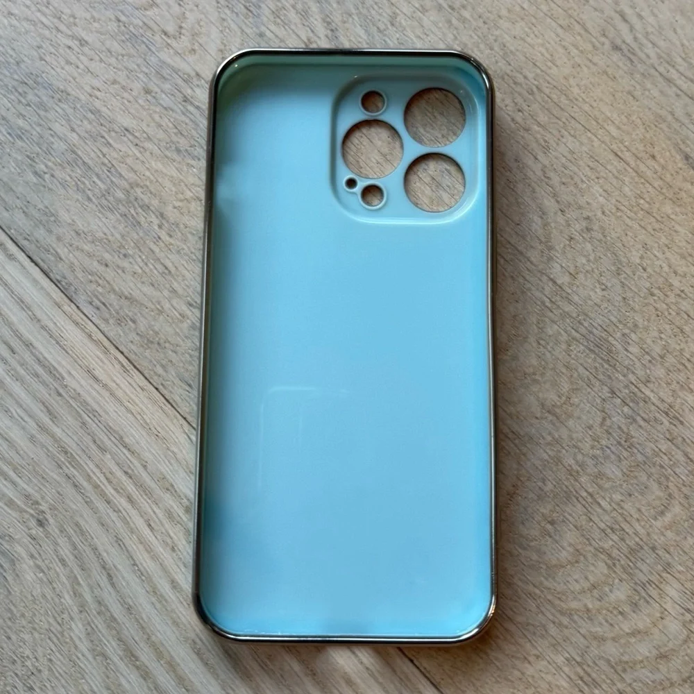 ❤️Boutique - Aqua Gold iPhone 13 Pro Case - OS